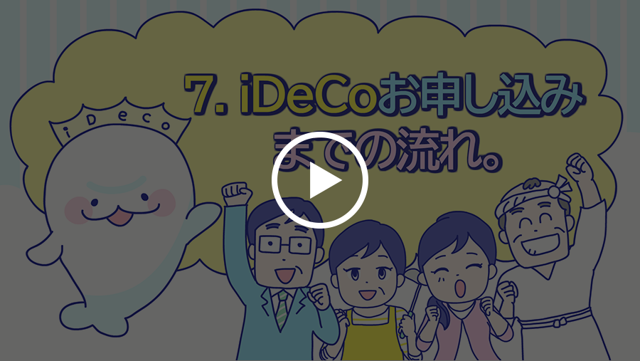 iDeCoお申込みまでの流れ。